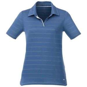 Women's Denim Blue "Prescott" Short Sleeve Polo, Size Large - NEW with Tags